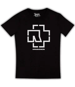 Прикольные футболки: Rammstein лого на черной